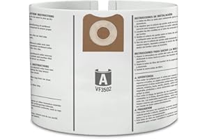 WHI-GN 15 Pack VF3502 Repalcement Bags for Rigid Shop Vac Bags 16 Gallon Size A, compatible with RIDGID 12-16 Gallon Wet/Dry Vacuums, High Efficiency Dust Filter Bags, Part# 23743