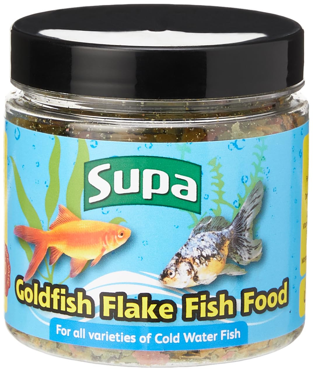 Supa Goldfish Flake Fish Food 30 grams (Pack of 1), Complete Nutritious Diet For All Varieties Of Cold Water Aquarium Fish, Comes in a Resealable Jar to Keep the Feed Fresh