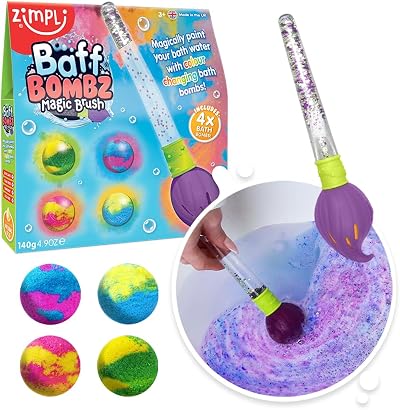 ZIMPLI Baff Bombz Magic Brush 4 Bath Bombs Magic Wand Refill 4/12/20