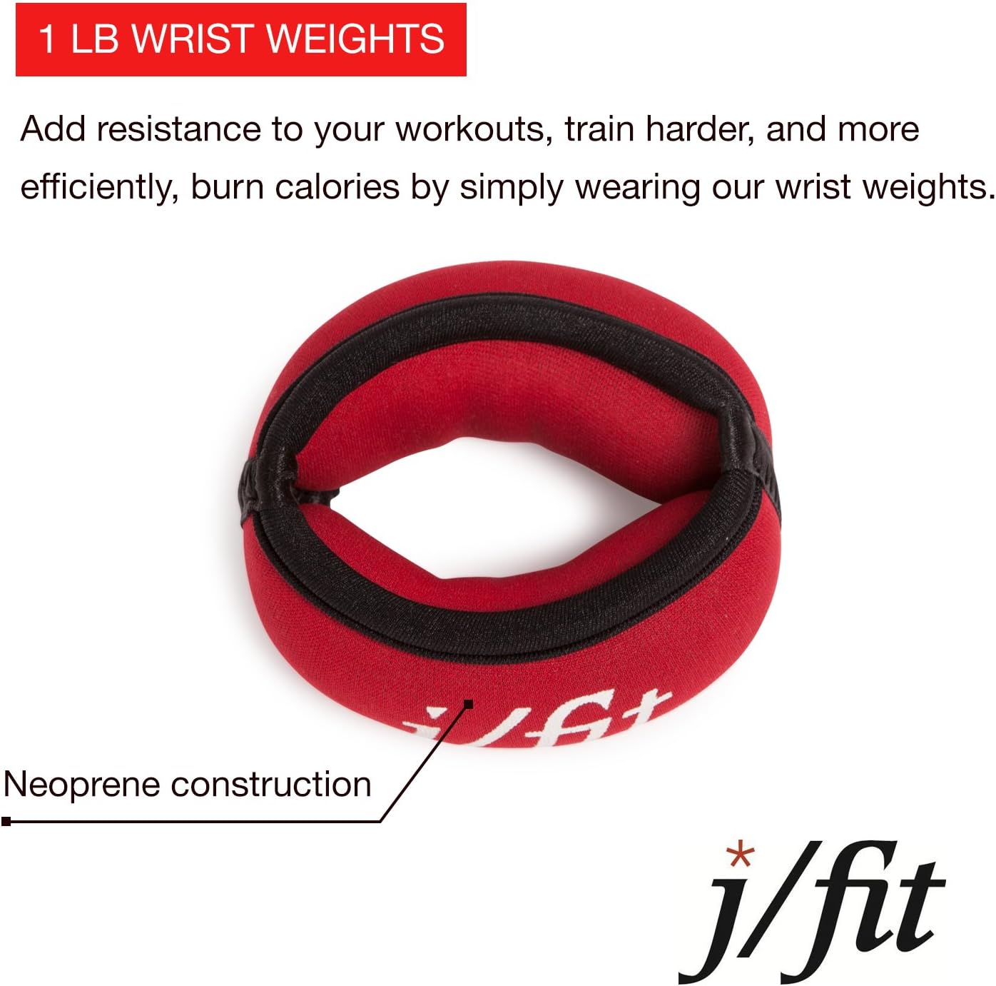 j/fit Wrist Weights 1 Lb Each – Size: SM-MED | Non-Adjustable for a Comfortable Fit |Fits Size Small-Medium Hands : Sports & Outdoors