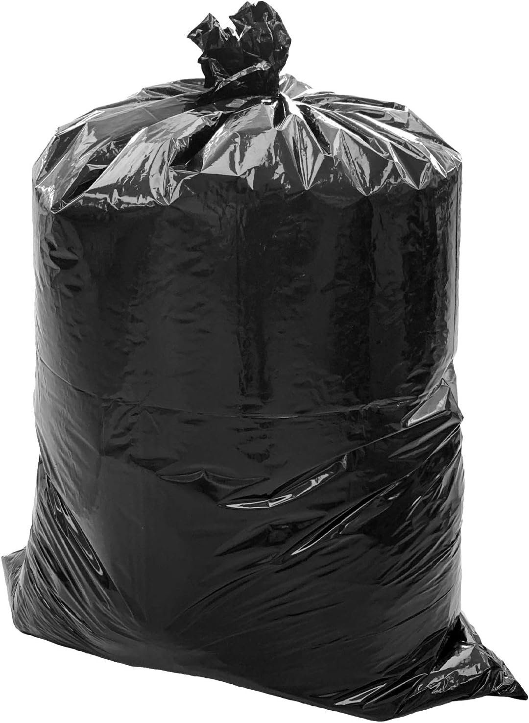 1.25 MIL Industrial Lawn Leaf and More 40W x 48H Home 100 Count Large Black Trash Bags for