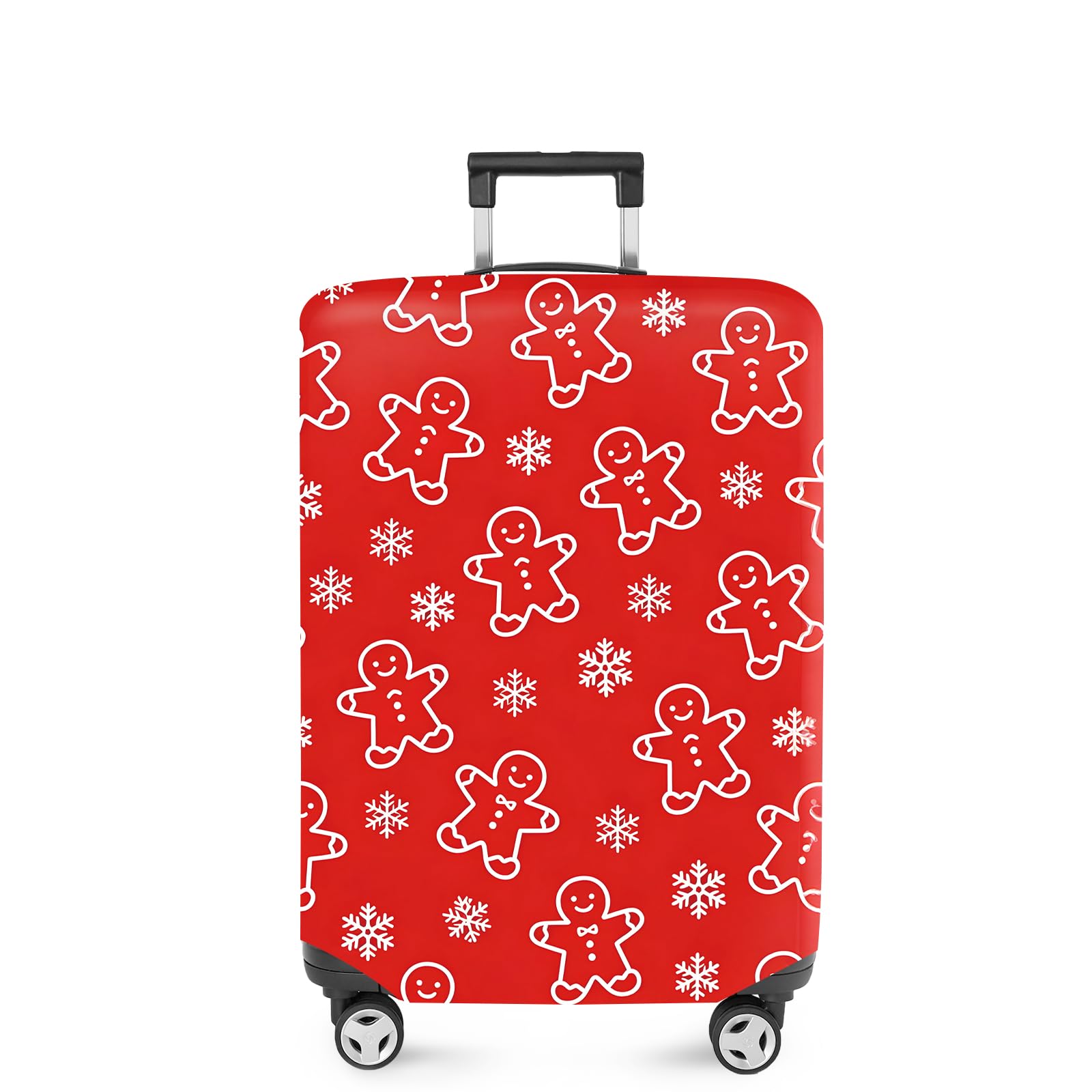 Photo 1 of FOREVER QUEEN Gingerbread Man Luggage Cover Suitcase Protector Suitcase Cover Anti-Scratch,Stretchable Bag Cover Washable Durable Polyester