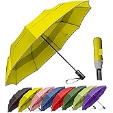 MRTLLOA 42/49 Inch Compact Travel Essentials Umbrella for Rain, Lightweight, Portable, Automatic, Strong, Waterproof Folding Umbrellas for Women, Men and Teenagers
