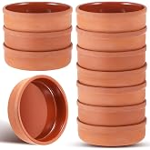 Teenyyou 10 Pcs Mexican Clay Bowls Set, 4.3" Terracotta Bowls | Ideal for Taco Nights, Appetizers and Family Dinners, Adding Authentic Mexican Style to Everyday Meals and Gatherings