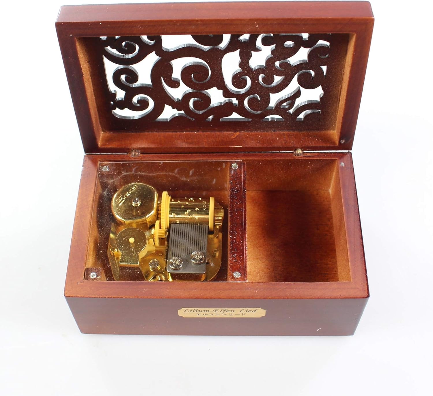 Amazon ラグジュアリー Laxury クリエイティブ エングレーブ 木製 18ノート ワインドアップ オルゴール ミュージカルトイ リリウム Lilium から アニメ エルフェンリード オルゴール おもちゃ