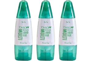 Tombow Mono Multi Liquid Glue (3 Pack) - Clear, Low Viscosity, Dries Clear