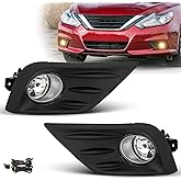 SPIEGEER Fog Lights Assembly for 2016 2017 2018 Nissan Altima Fog Lamps Replacement Kit with Switch&Wiring Kit H11 12V 55W Halogen Bulbs