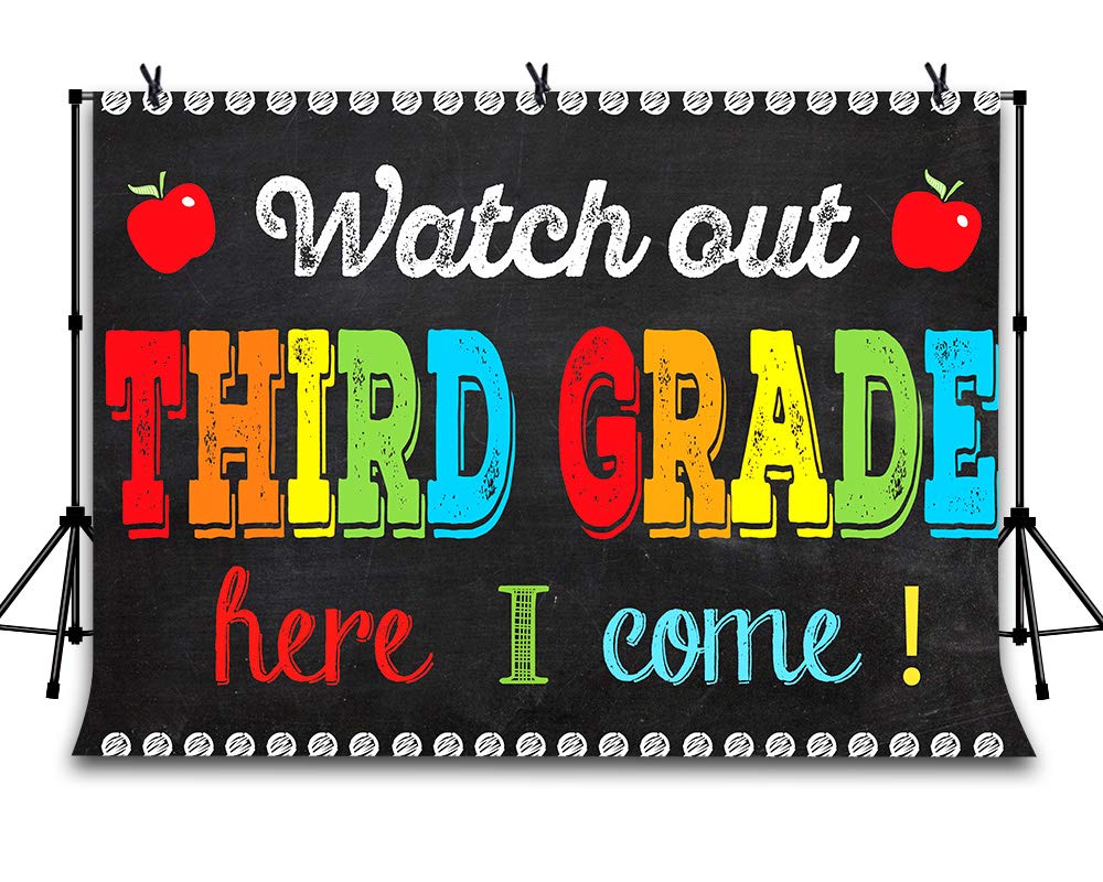 LYLYCTY 7x5ft Third Grade Background The First Day of School Third ...