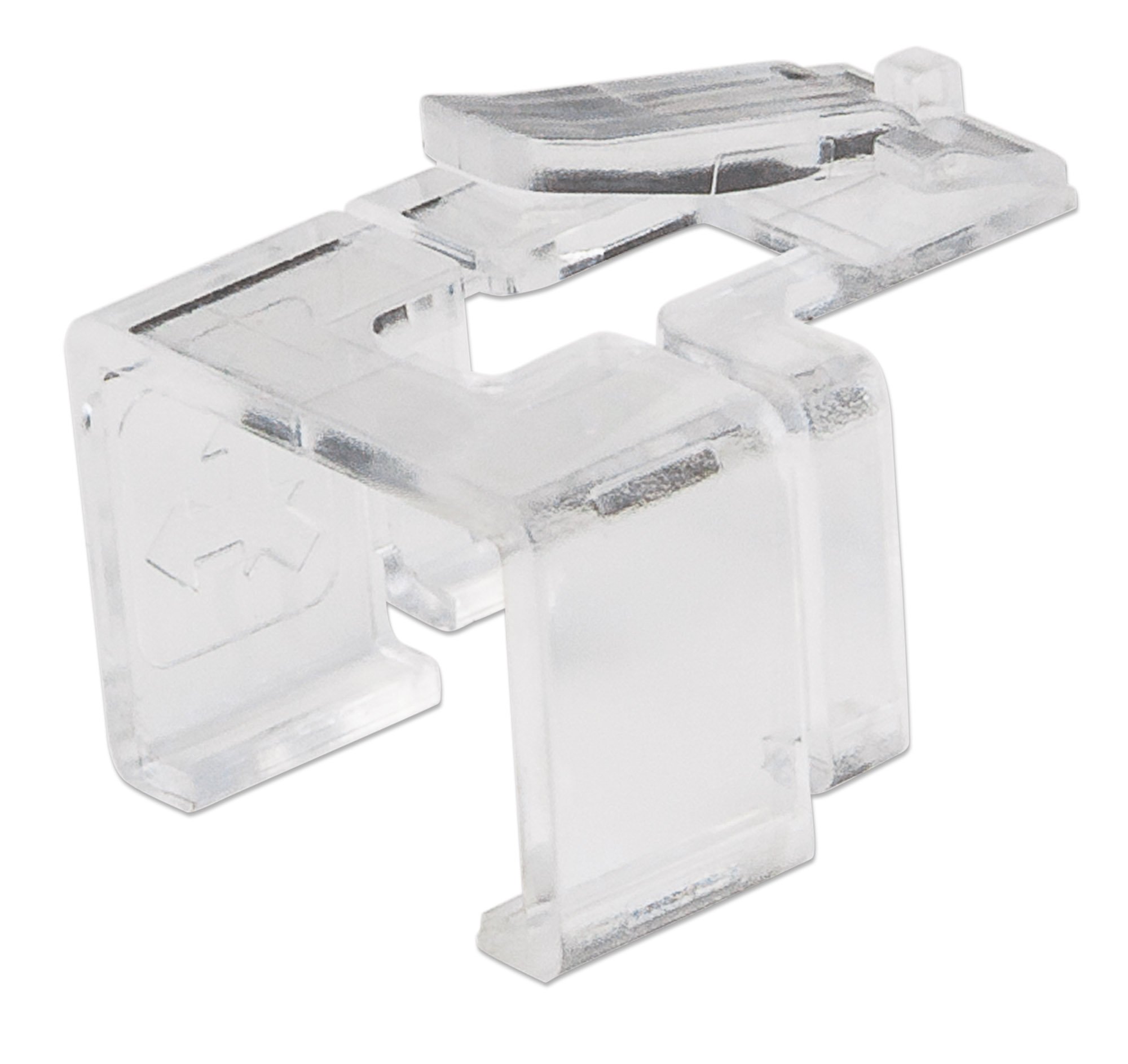 Intellinet RJ45 Clip, For RJ45 modular plug, Transparent, 50 pack