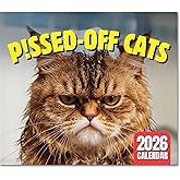 Peed-Off Cats Wall Calendar 2026 - Funny Cat Memes, Gifts for Cat Lovers, Monthly Hanging Format, Includes Hilarious Cat-Them