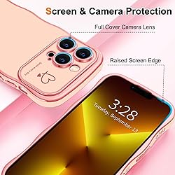Hython for iPhone 13 Pro Max Case Cute Curly Wave
