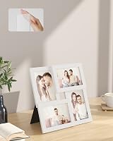 SONGMICS Collage Picture Frames 4x6 Photos 4 Frames Wall Decor Cloud White view 4