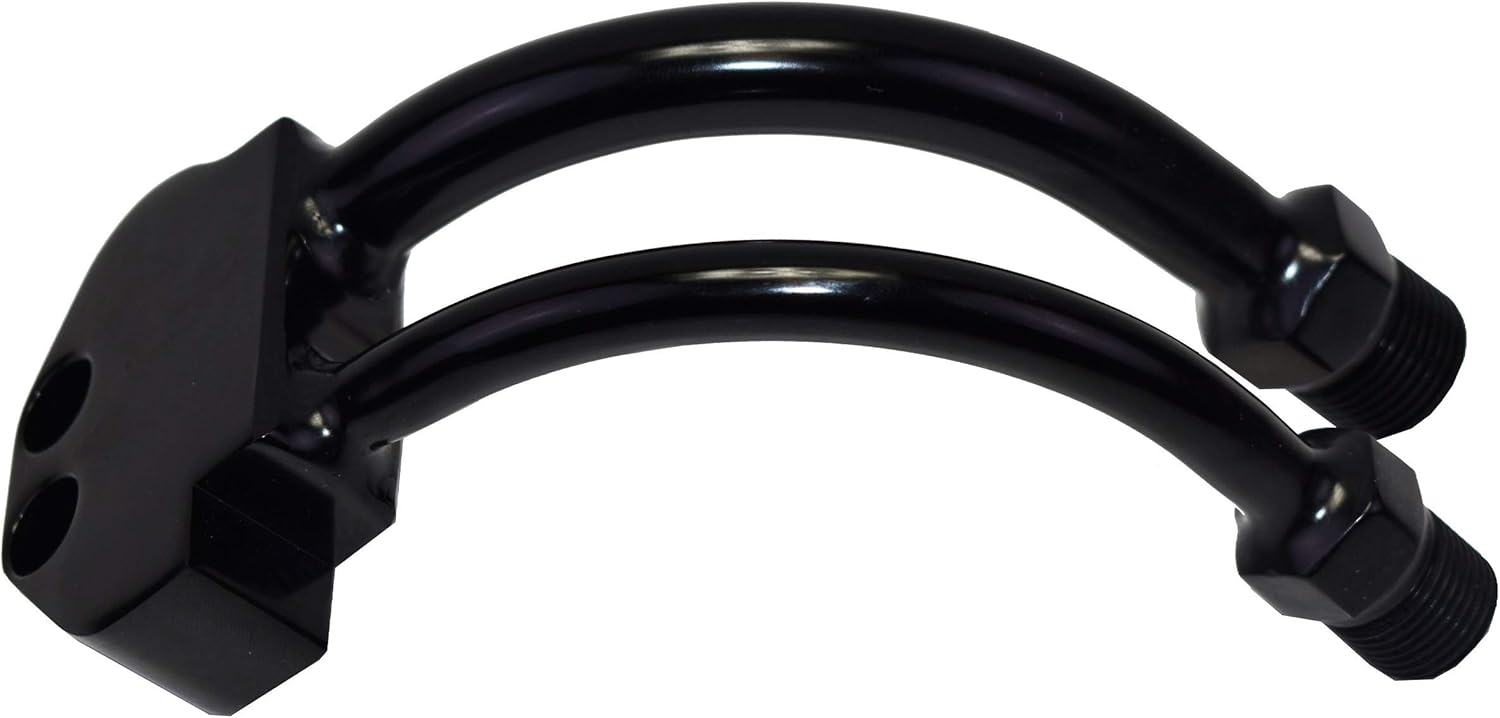 A/C Compressor Curved Manifold Compatible W/ Sanden SD7B10 7176 SD7 Style, Black eBay