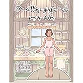 Cottage Girls Paper Dolls: In the Kitchen: 3 Dolls, 1 Backdrop, and 90+ Cutouts! (StorySeamstress Paper Dolls)