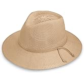 Wallaroo Hat Company Women’s Victoria Fedora – UPF 50+ UV Protection, Wide Brim, Medium Size, Packable & Adjustable Sun Hat