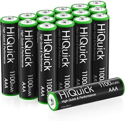 HiQuick 16 x AAA Ni-MH 1100mAh Rechargeable Batteries High Capacity