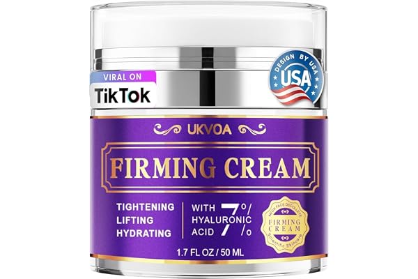UKVOA Retinol Wrinkle Cream for Neck & Face, Anti-Aging Facial Moisturizer for Women with Collagen & Hyaluronic Acid, Neck Cr