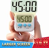 Antonki 2 Pack Digital Kitchen Timers Magnetic Countdown Alarm 99:59 view 3
