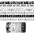 Amazon.com: 6 Pcs × 4 Yards Music Notes Ribbon for Crafting Sewing, 3/8 ...