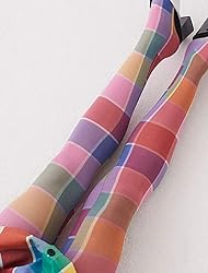 NUFIWI Vintage 60s Printed Funky Tights for Women
