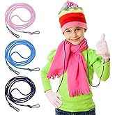 INOOMP Children S Glove Lanyard 6Pcs Adjustable Anti-Lost Mitten Strings for Kids Comfortable Nylon Strap for Winter Gloves P