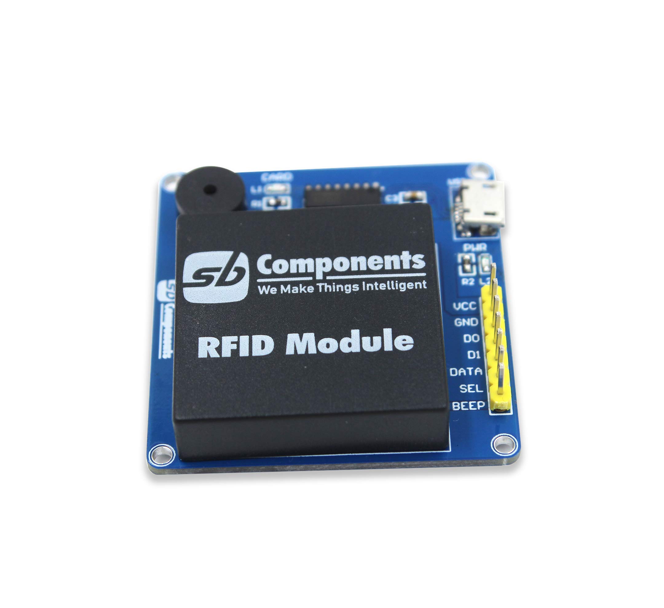 sb components RFID Breakout UART/USB 2.0 Interface Information ID Card Reader RFID Key Fob and Tag Reader for Raspberry Pi, Arduino, STM32, Beaglebone, etc.