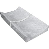 Delta Children Wavy Plush Changing Pad Cover, Grey