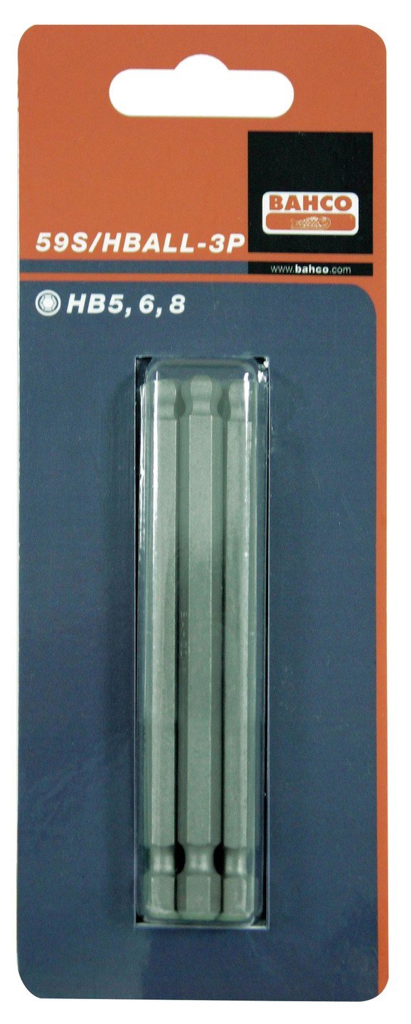 2XBITSHEXBALL8 80-100MM 1/4STD