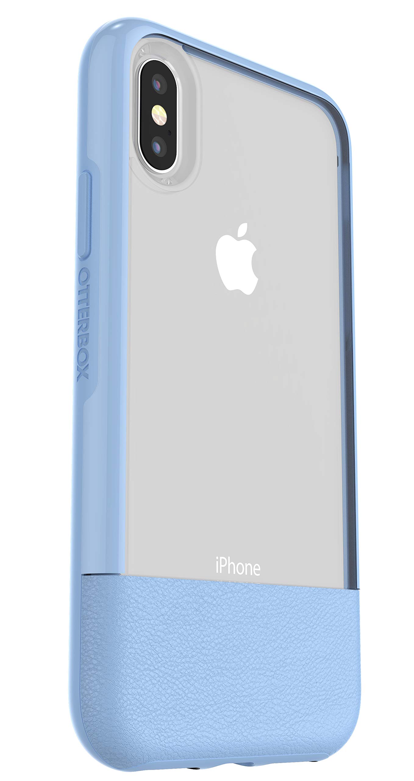 OtterBox Slim Case Bundle, Defining Protection for iPhone X/Xs Light Wash + Alpha Glass Premium Screenguard