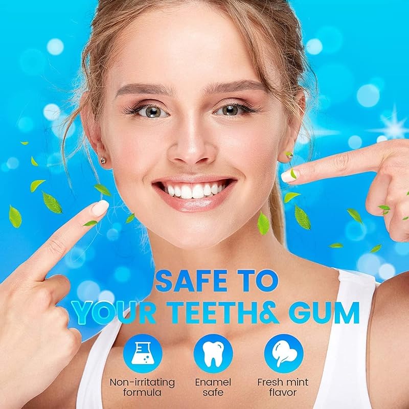 tiras blanqueadoras dientes blanqueador dental - blanqueadores dentales teeth 28 Piezas whitening strips dientes 14 Tratamientos blanqueamiento dental blancos Seguro para Esmalte Refresca Respiración — foto 3 de 7