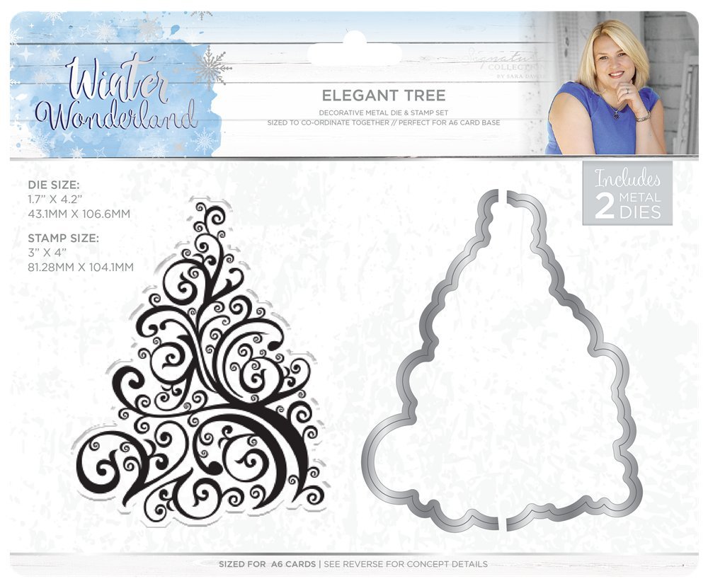 Sara Signature 1 x Winter Wonderland Elegant Tree Stamp and Die, One Size