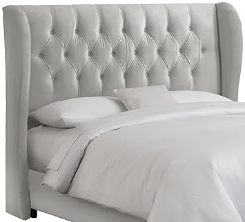 Amazon.com: Skyline Furniture Velvet Tufted King Wingback 