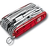 Victorinox Taschenmesser Swiss Champ XLT (49 Funktionen, Bit-Schlüssel, Bit-Halter) rot transparent