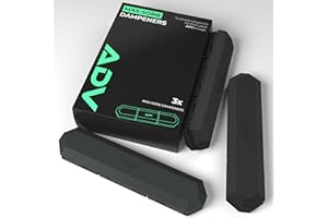 ADV Tennis Dampener with Custom Feel - 3 Pack - Racket Shock Absorber to Reduce Vibration, Relieve Symptoms of Injury and Stay on The Racket - Engineered Poly-Silicone Tennis Racket Dampener