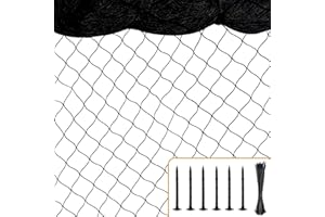 Bird Net 25'x25' With 1" Mesh Nylon Netting for Garden, Poultry, Heavy Duty Aviary, Chicken Coop, Deer Fence, Fruit Tree Prot