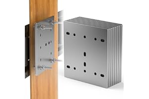 E-Track Rail Mounting Back Plate (Silver - 8 Pcs)