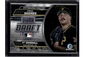 HOFSM.COM HALL OF FAME SPORTS MEMORABILIA 2023 Topps Bowman Chrome Paul Skenes #BDN-7 Draft Night 1st Overall Rookie RC Baseball Card