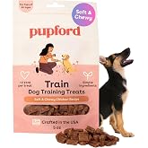 Pupford Soft &amp; Chewy Training Treats for Dogs &amp; Puppies (Chicken, 5 oz) | 250+ treats per bag, <2 kcals each, Only 7 ingredients, All breed sizes, Mess free and bite sized, Trainer recommended