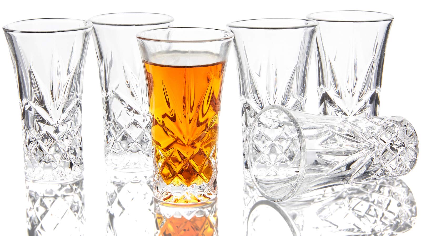 JAIEF 2 oz Tequila Glasses Heavy Base Shot Glass Cordial Glasses (Set of 6) — image 1