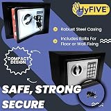 Hyfive Safebox For Home Small Digital Keypad Safe with Two Keys view 2