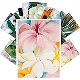 PIXILUV Vintage Postcards (24 pcs 4"x6" each) Pretty Pastel Paintings of Beautiful Flowers Vintage Postcards Retro Greeting Card Book Illustration Reprint
