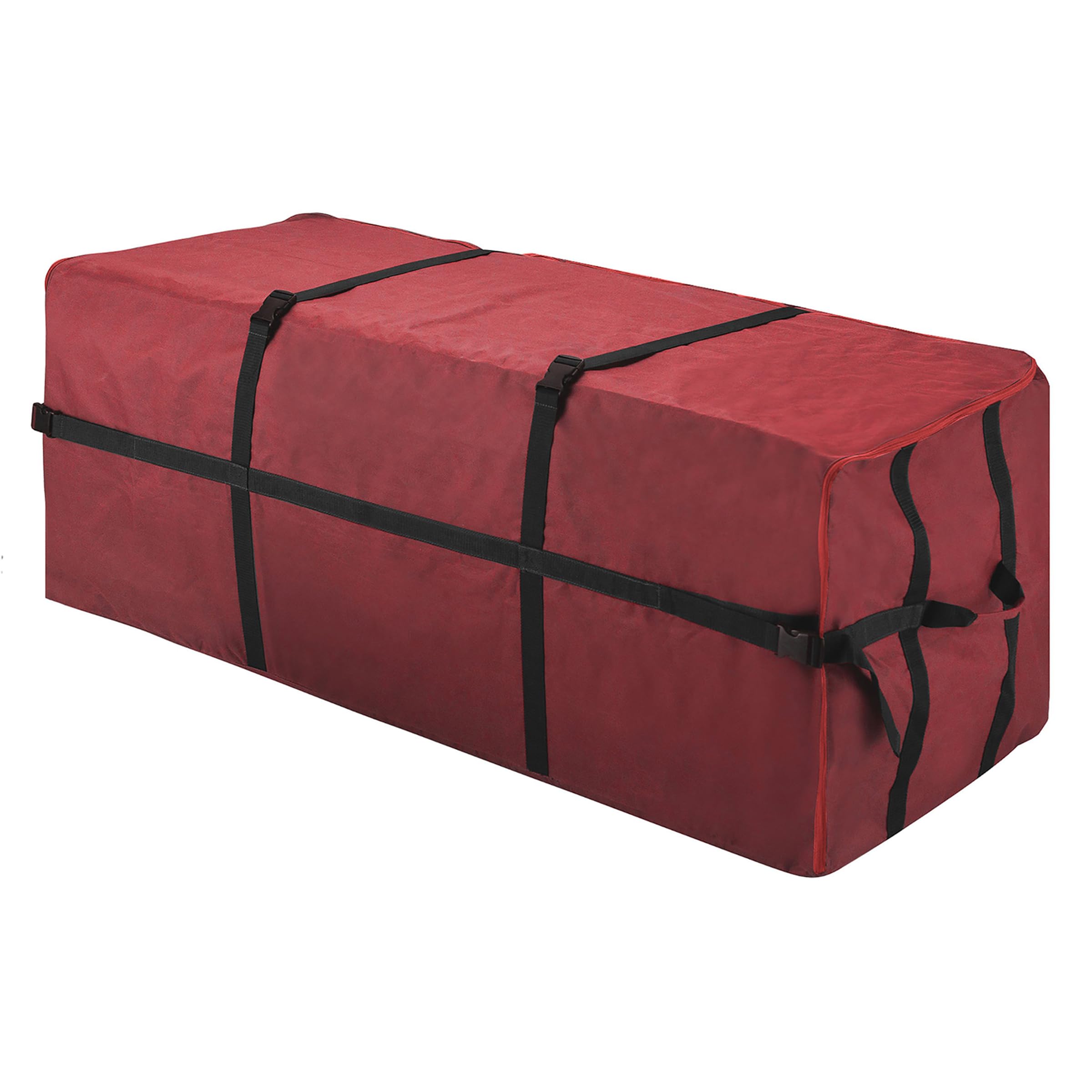 Elf Stor Heavy Duty Canvas Christmas Storage Bag Large for 6 Foot Tree, Red