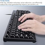 Jiehaojia 48Pcs Black Rubber Pads Self Adhesive Bumper Pads Kit for Keyboard view 4