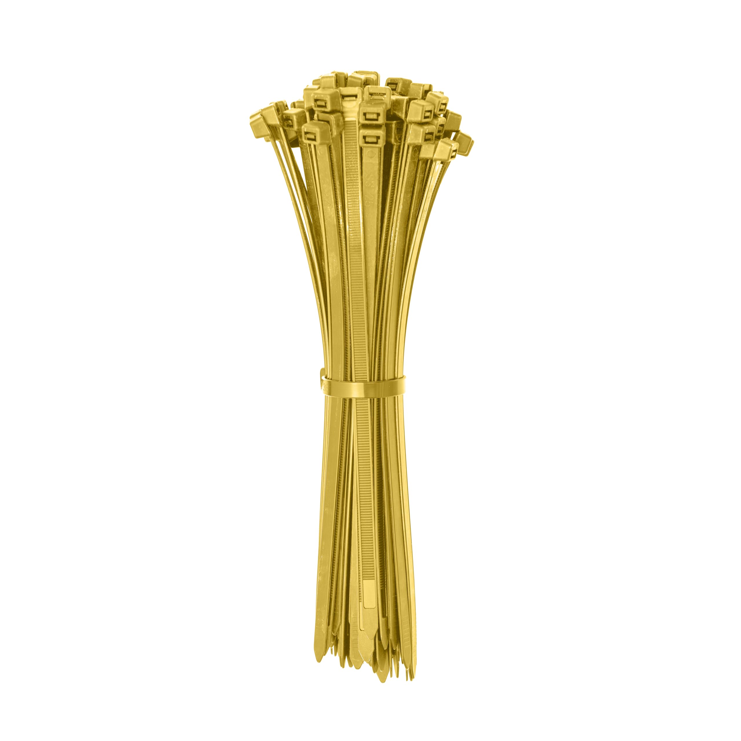 ERKO Cable Ties Bamboo Beige 8 inch 200 x 3.6 mm 100 Pieces Natural, for Home, Office, Garden and Workshop, Short