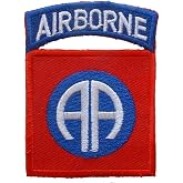 United States Army 82nd Airborne Decorative Embroidered Patch, Full Color, with Iron-On Adhesive - Costume &amp; Collector Patch