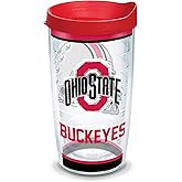 Tervis Made in USA Double Walled Ohio State Buckeyes Insulated Tumbler Cup Keeps Drinks Cold & Hot, 16oz, Tradition