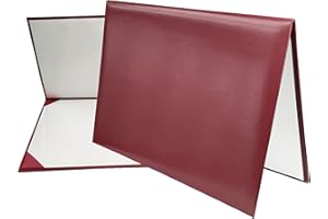 MyGradDay Smooth Diploma Holder Graduation Certificate Cover 8 1/2" x 11" Maroon