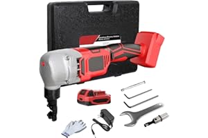 MAYOKI Cordless Nibbler Metal Cutter Compatible with Milwaukee 18V Battery, 18 Gauge Brushless Electric Power Metal Shear W/ 2.0Ah Battery, Sheet Steel Nibbler for Metal, Stainless Steel, Aluminium