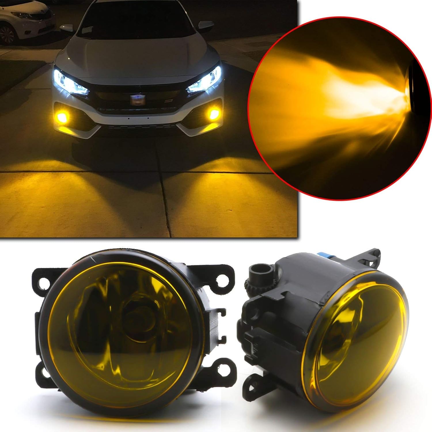 Xotic Tech Golden Yellow Fog Light with 