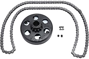 Toolly Go Kart Clutch 3/4 Bore 12T with #35 Chain, Centrifugal Clutch Compatible with Go Kart Minibike Honda Engines 3/16 Key